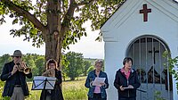 Rückblick auf die Maiandacht am Bildstock Horresser Berg