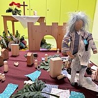 Palmsonntagfeier in der Kita St. Peter in Montabaur